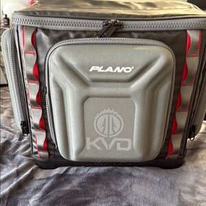 Plano Gray and Red KVD Fishing Tackle Bag